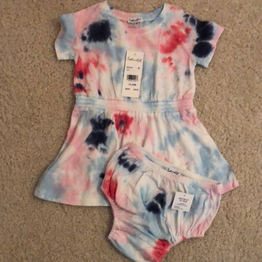 Girls two Peice tye dye outfit